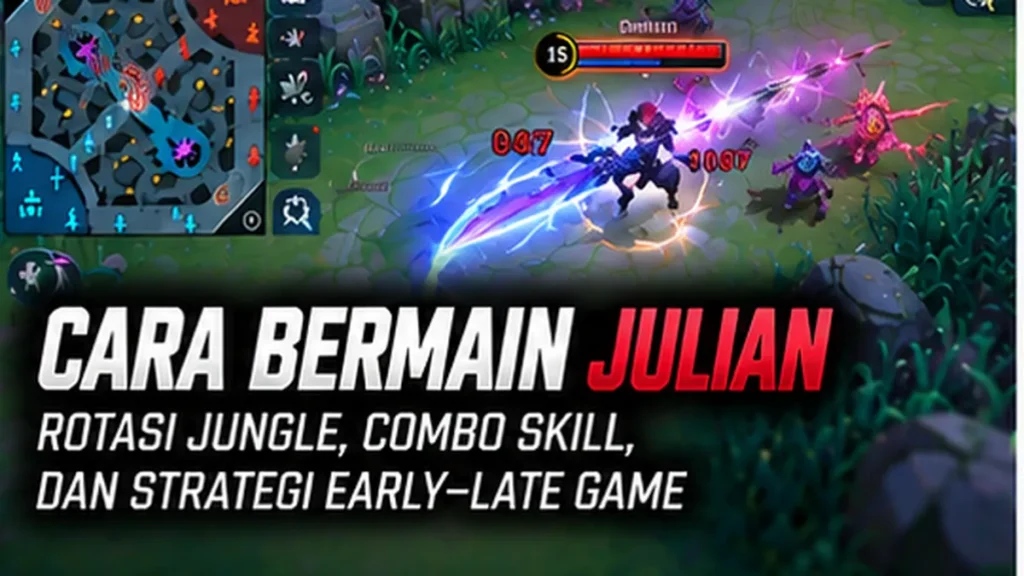 Ilustrasi panduan cara bermain Julian Mobile Legends